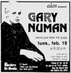 Gary Numan Cleveland Music Hall Newspaper Clipping 1980